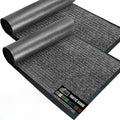 GORILLA GRIP Waterproof Traffic Guard Door Mat, 2 Pack Heavy Duty Entryway Mats by Unknown