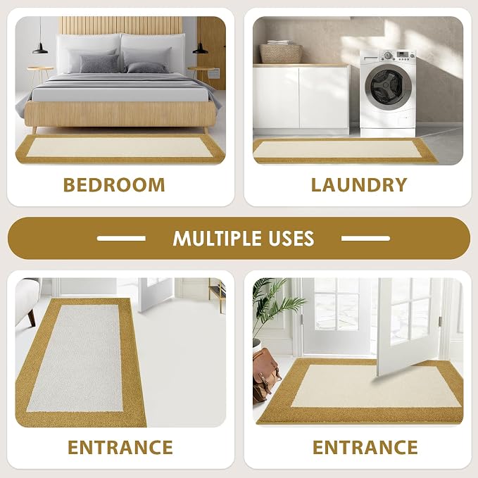 Machine Washable Runner Rugs Set of 2, Non Slip Kitchen Mats - Image 4