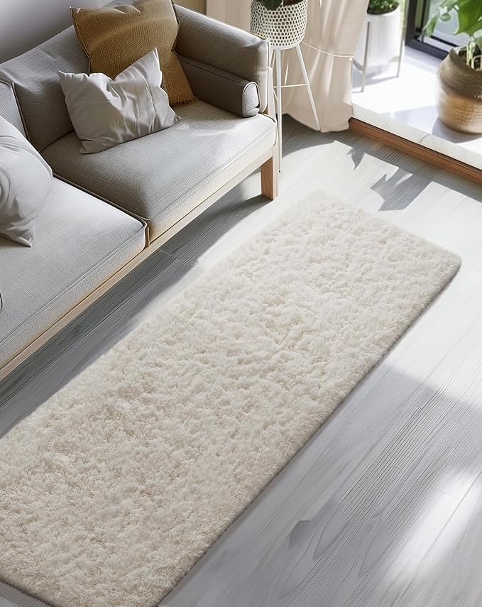 Ophanie 2x8 Runner Rug for Hallway, Upgrade Non-Slip Fluffy Soft Bedside Rugs - Image 6