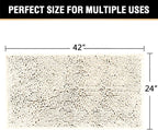 H.VERSAILTEX Microfiber Bath Rugs Chenille Floor Mat Ultra Soft Washable - Image 2