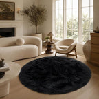 EasyJoy Faux Sheepskin Rug, Fluffy Faux Fur Rug, Ultra Soft Shag Area Rug - Image 2