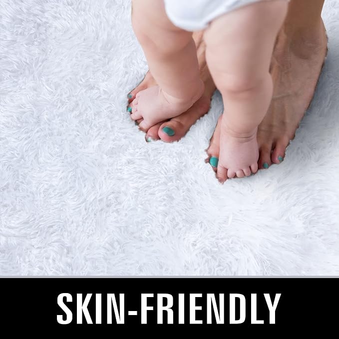 TWINNIS Super Soft Shaggy Rugs Fluffy Carpets, 4x5.9 Feet, Indoor Modern Plush - Image 3