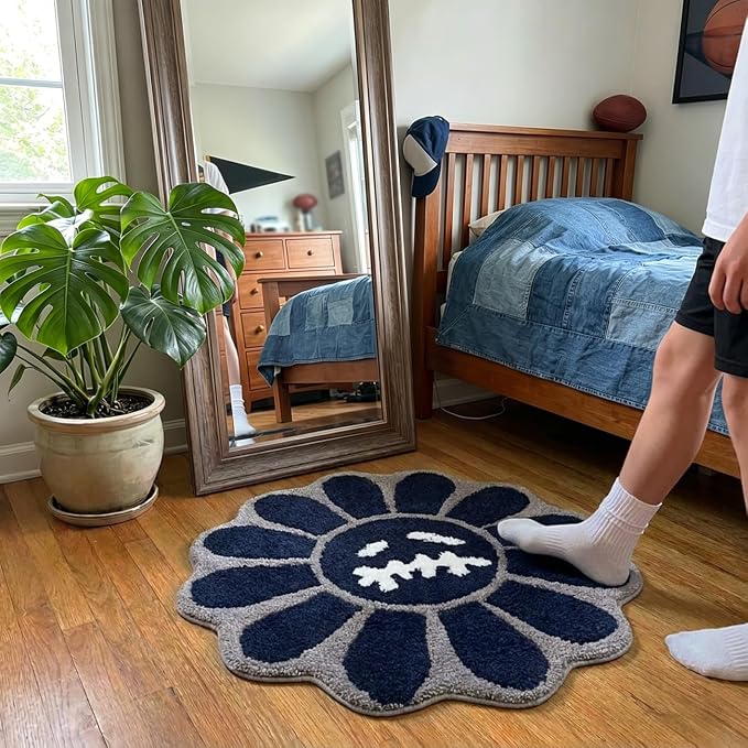 Trippy Happy Face Rug Cool Rugs Tufted Quick Dry Bath Mats - Image 6