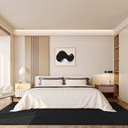 Amearea Large Modern Area Rugs for Bedroom Living Room, 6x9 Feet Black - Image 8