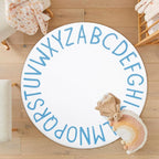 Topotdor Round Kids Play Rug Alphabet Nursery Area Rug Extra Large Soft - Image 8