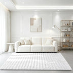 White Rabbit Plush Rug 5'x7', Fluffy Shaggy Area Rug - Image 3