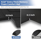 UKISS 9/10"" Extra Thick Cushioned Anti Fatigue Kitchen Mat, Waterproof High - Image 2