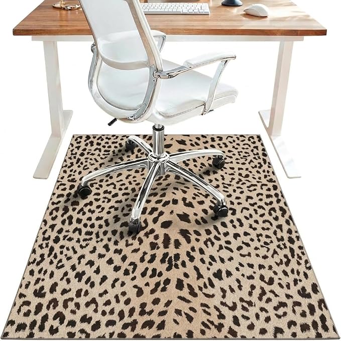 48"x60" Office Chair Mat for Hardwood Tile Floor, Under Desk Carpet Protector by BESBLEE