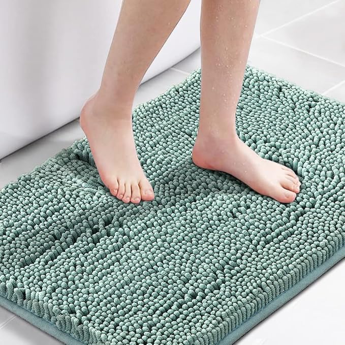 H.VERSAILTEX Bath Mat for Bathroom Non Slip Luxury Chenille Ultra Soft Bath by HVERSAILTEX