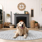 Lahome Moroccan Round Rugs 6Ft Washable Circle Area Rug - Image 3