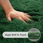 6x9 Area Rugs for Living Room, Large Fluffy Dark Green Rugs for Bedroom - Image 2