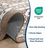 Lessymo 8 x 10 Area Rugs for Living Room, Machine Washable Area Rugs Boho Faux - Image 5