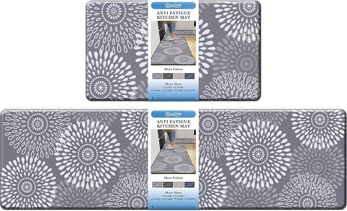 LuxStep Kitchen Mats for Floor, Cushioned Rug Anti-Fatigue Mats for Kitchen by LuxStep