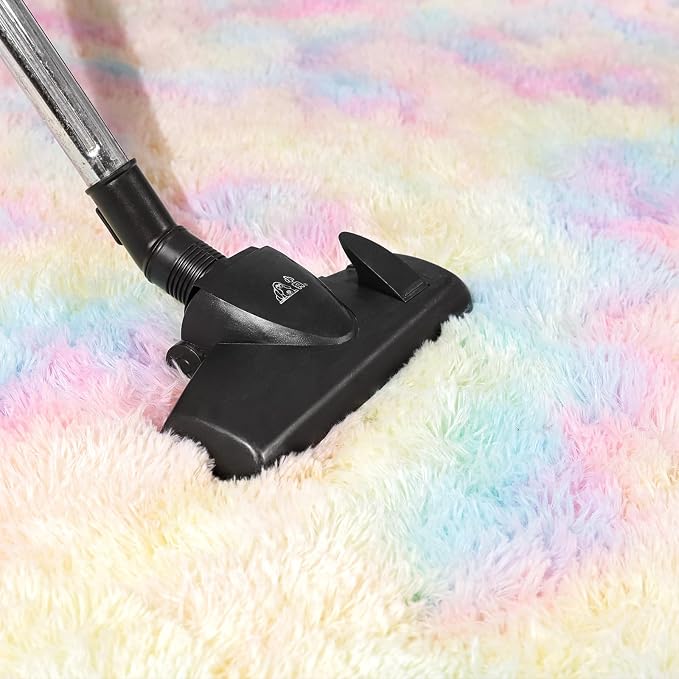 AROGAN Soft Rainbow Area Rugs for Girls Room 2x6 Feet, Fluffy Girls Bedroom Rugs - Image 6