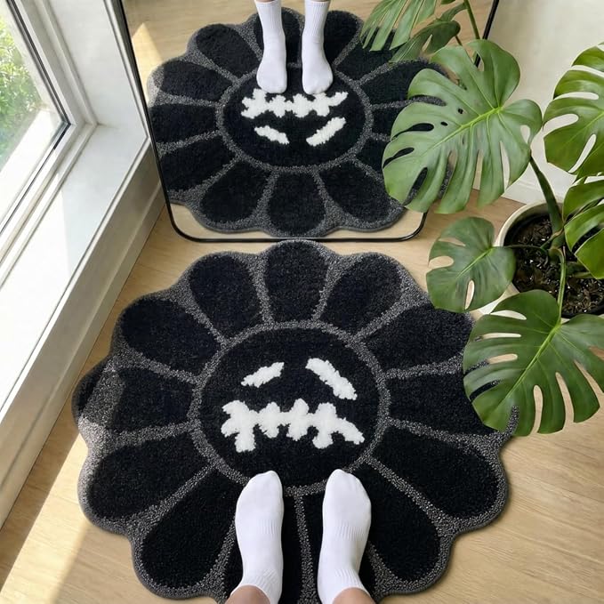 Trippy Happy Face Rug Cool Rugs Tufted Quick Dry Bath Mats - Image 7