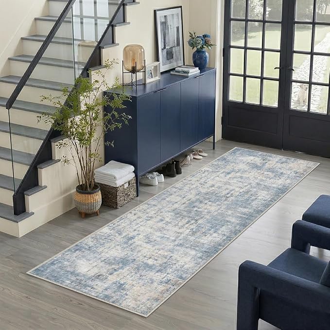 2x6 Rug for Entryway Hallway-No Slip Soft Carpets Modern Abstract Coastal by Unknown