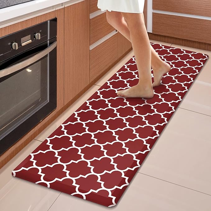 WISELIFE Kitchen Mat Cushioned Anti-Fatigue Kitchen Rug, 17.3"x 60", Non Slip by WiseLife