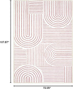 Lahome Abstract 6x9 Area Rugs, Soft Washable Rugs - Image 2