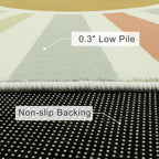 STARUIA Boho Round Rug 4 Ft Washable Area Rug - Image 3
