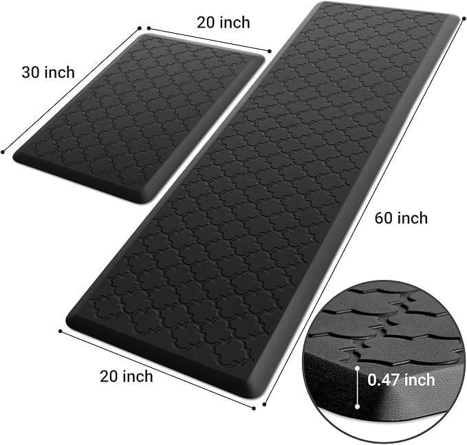 Kitchen Mat Cushioned Anti-Fatigue Floor Mat Water Resistant Non-Skid Kitchen - Image 2