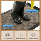 GORILLA GRIP 100% Waterproof All-Season WeatherMAX Doormat 35x23, US Designed - Image 6