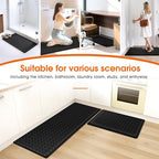 TranquilRelax 2-Piece Anti-Fatigue Kitchen Mats, Cushioned Non-Slip Waterproof - Image 7