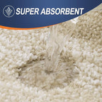OLANLY Large Bathroom Rugs Mat 50x30, Extra Soft Absorbent Microfiber Bath Rugs - Image 4