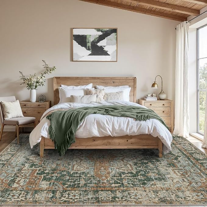Rugxara 8x10 Area Rugs for Living Room Bedroom, Large Washable Rug, Non Slip & - Image 4