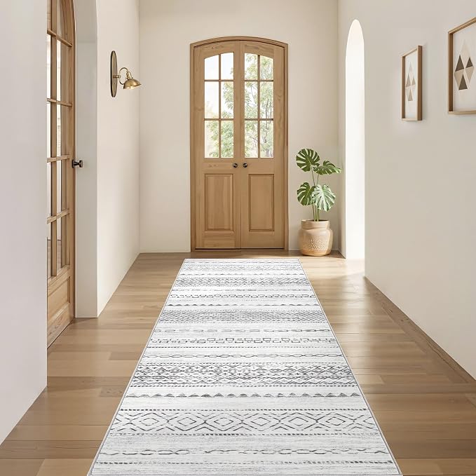 Nakagishi Runner Rug Kitchen Washable Rugs: 2x6 Non-Slip Boho Soft Modern Stain - Image 4