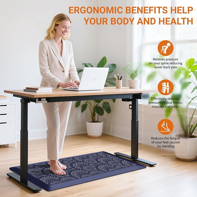 Mattitude 4/5 Inch Kitchen Mat, 20x40in Heavy Duty Ergonomic Comfort Foam - Image 5