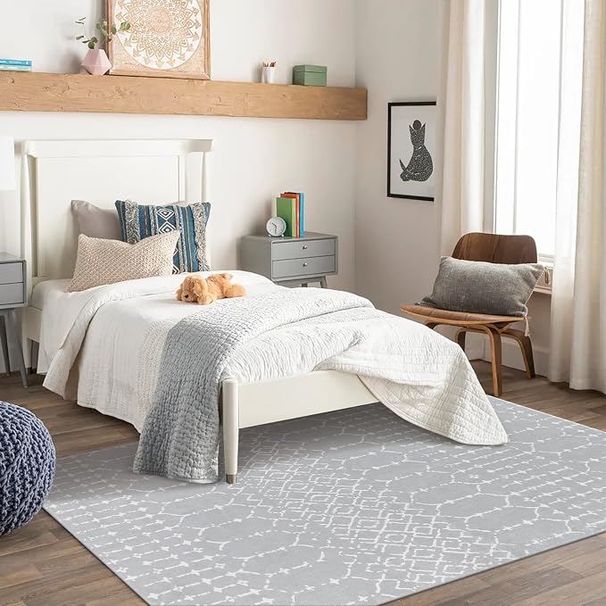 Lahome Moroccan Washable Living Room Area Rug 3x5 Small Rugs - Image 3