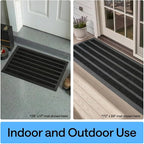 GORILLA GRIP 100% Waterproof All-Season WeatherMAX Doormat US Designed Natural - Image 9