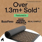 GORILLA GRIP 100% Waterproof All-Season WeatherMAX Doormat, US Designed Natural - Image 5