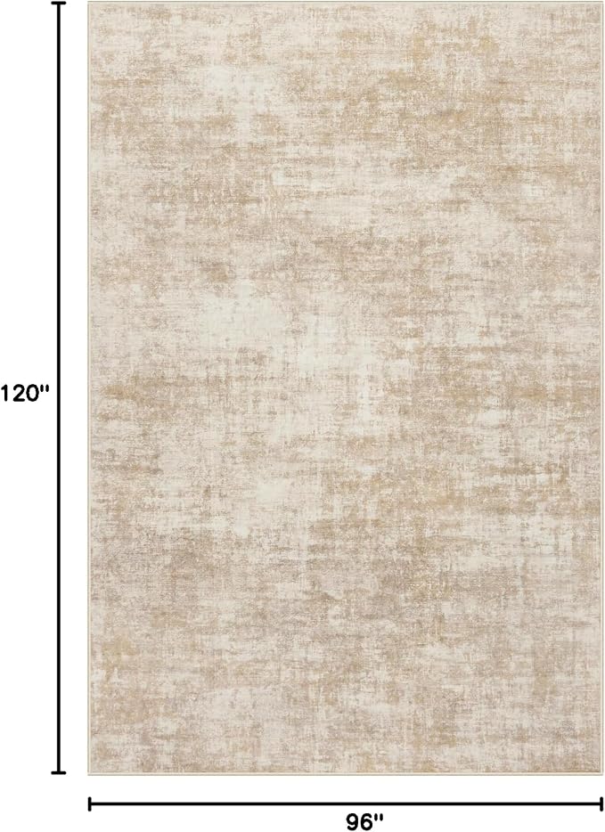 8x10 Area Rugs Washable Rug: Modern Abstract Living Room Rug Soft Anti-Skid - Image 2