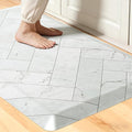 UKISS 9/10 Marble-Pattern Extra Thick Cushioned Kitchen Mat, Non-Slip by Unknown