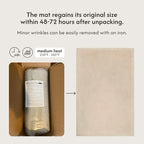 Hakuna Matte CloudSoft Mat for Floor 60" x 80" Beige | Coral Velvet - Image 6
