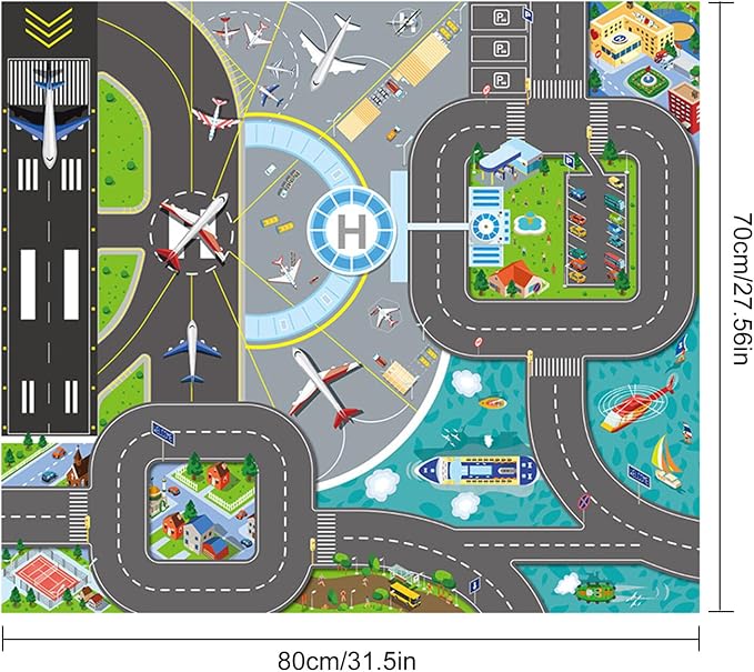 Kids Carpet Playmat Rug, Car Mat - Image 3