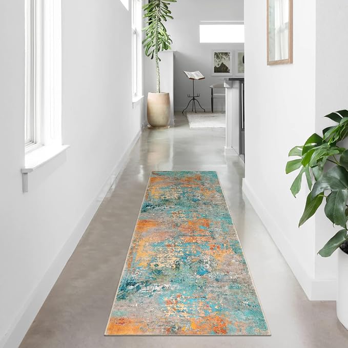 Lahome Modern Abstract Runner Rug - Image 3