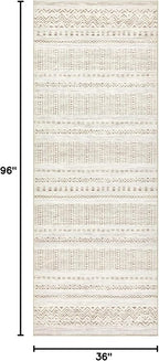 cotiled Washable 3x8 Runner Rugs: Washable Boho Rugs - Image 2