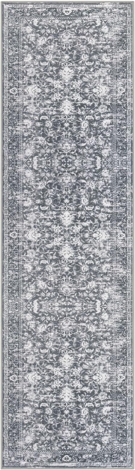 KILOCOCO Runner for Hallway 3x12 Runner Rug Printed Vintage Floral Washable Rug - Image 9