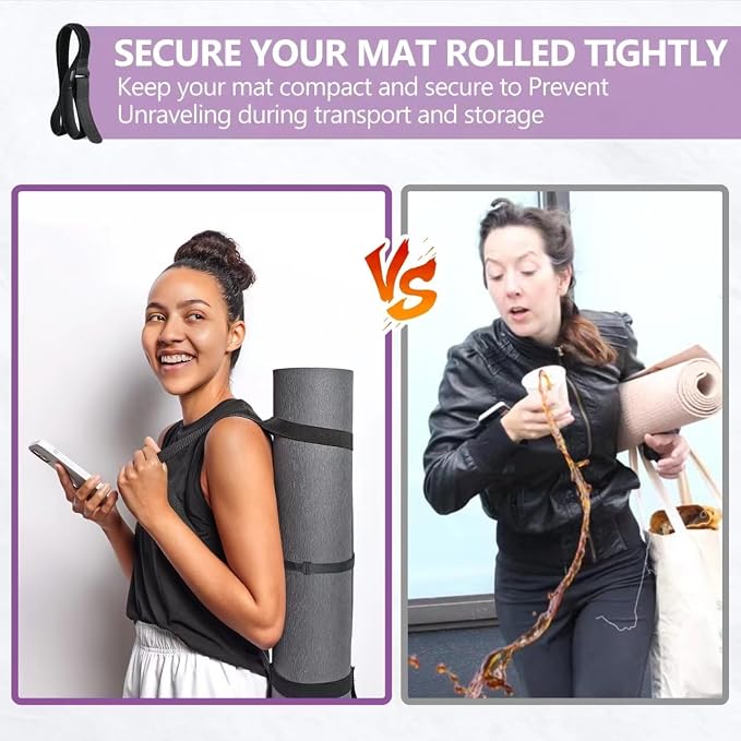 Yoga Mat Carrier Strap, Adjustable Thick Straps Sling - Image 3