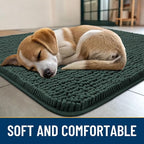 Smiry Dog Door Mat for Muddy Paws 36x24, Absorbent Dirt Trapper, Non-Slip - Image 2