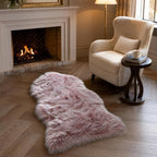 EasyJoy Faux Sheepskin Rug, Fluffy Faux Fur Rug, Ultra Soft Shag Area Rug by EasyJoy