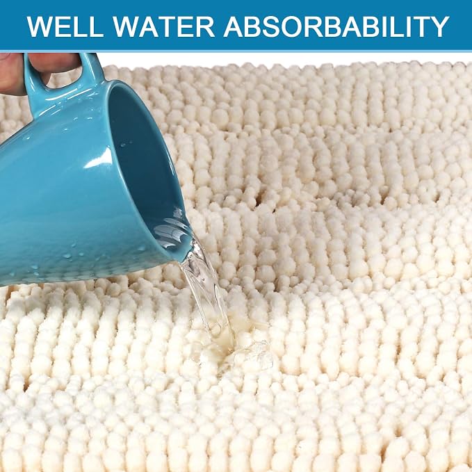 H.VERSAILTEX Bathroom Rugs Bath Rug Set 2 Piece Bathroom Contour Rug Toilet Mat - Image 5