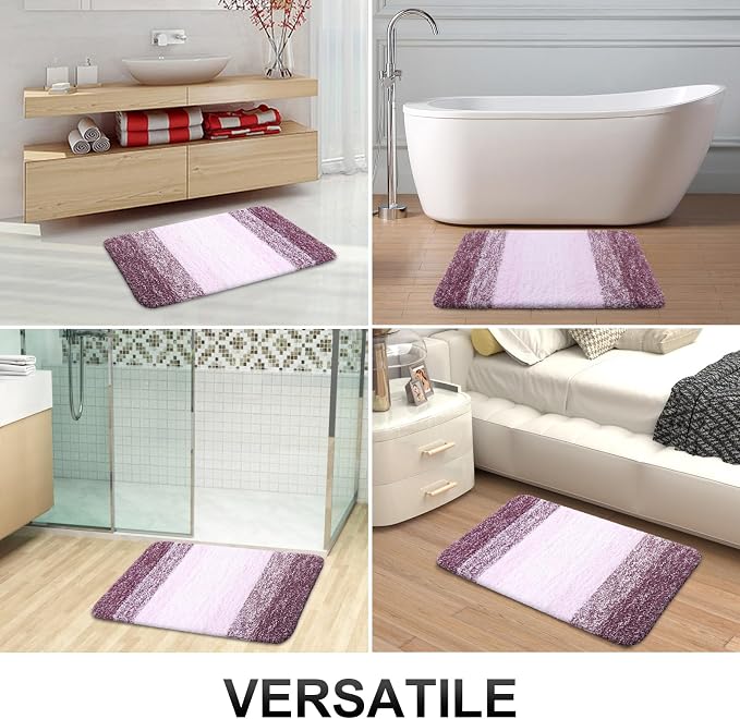 OLANLY Small Bathroom Rugs Mat 24x16, Extra Soft Absorbent Microfiber Bath Rugs - Image 7