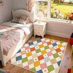 jinchan Macy Area Rug for Kids Room 5'x5' Square Rug Modern Colorful Nursery - Image 7