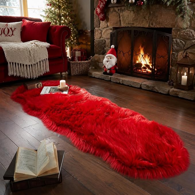 EasyJoy Ultra Soft Faux Fur Rug Fluffy Sheepskin Rug - Image 5