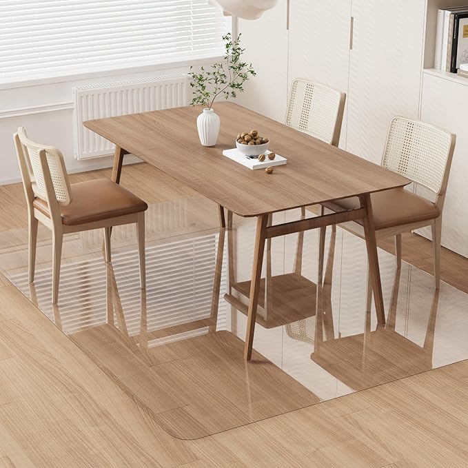 Area Floor Mat for Home, Spill Resistant Hard Floor Protector Cover, Easy Clean by ZPAIAreaFloorProtector