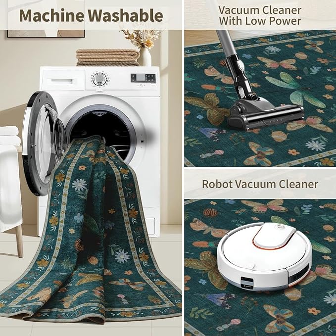 5x7 Washable Area Rugs for Bedroom & Living Room - Image 6