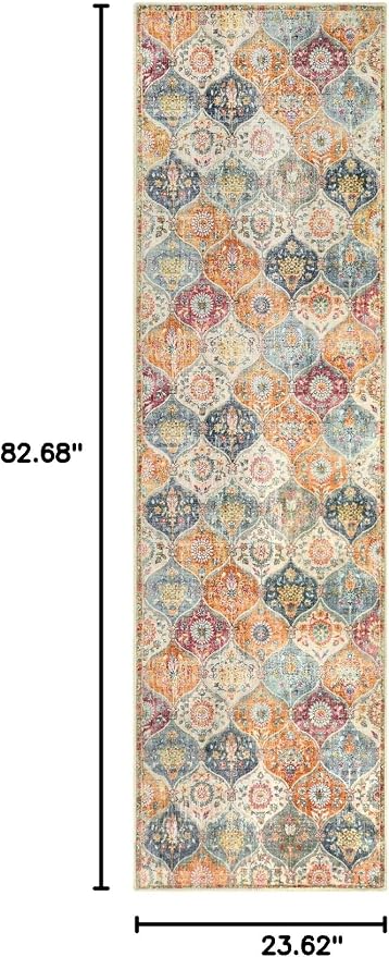 Lahome Moroccan Washable Kitchen Runner, 2x7 Runner Rug - Image 2
